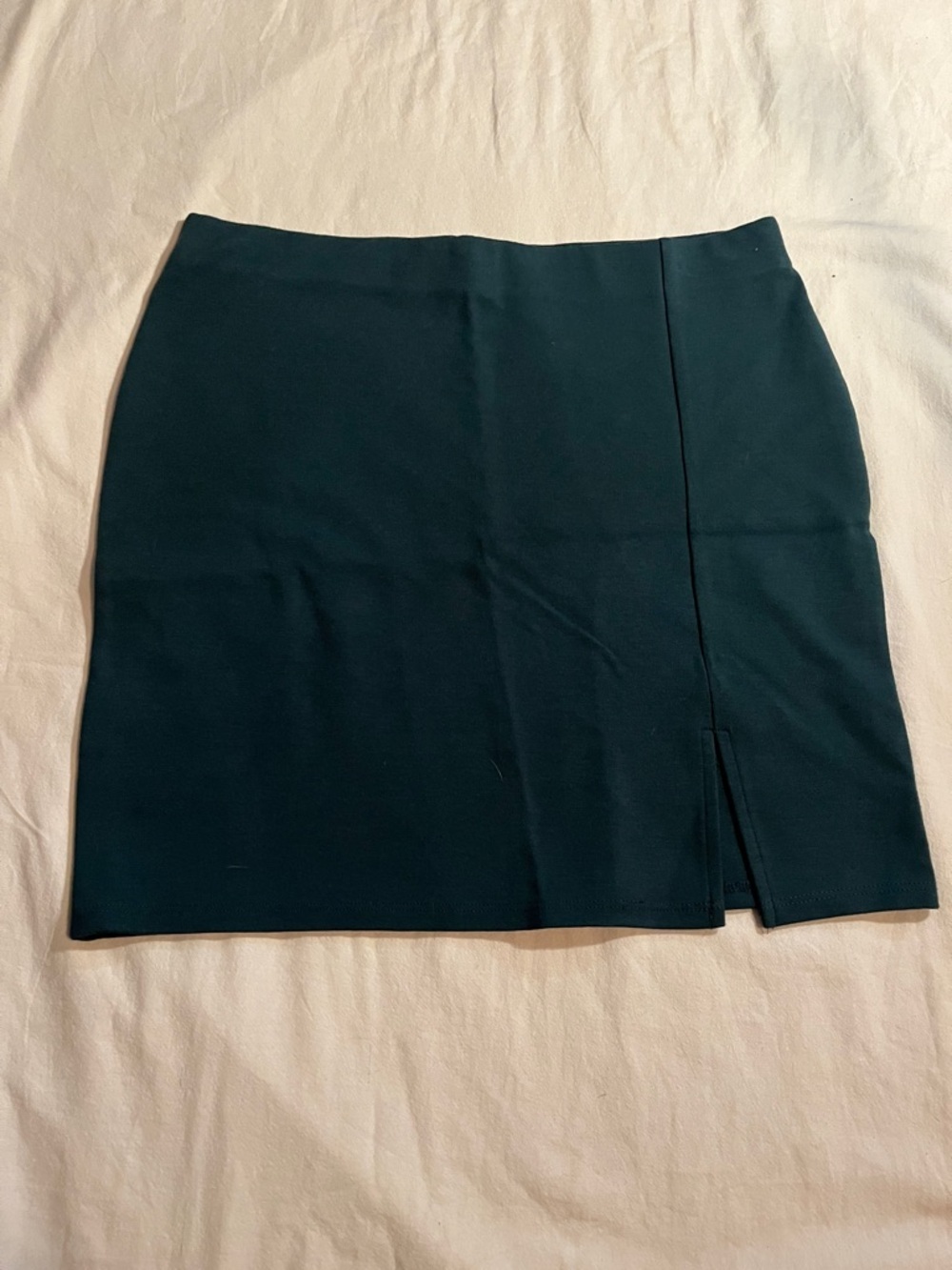 Forever 21 Dark Teal Mini Skirt with Side Slit